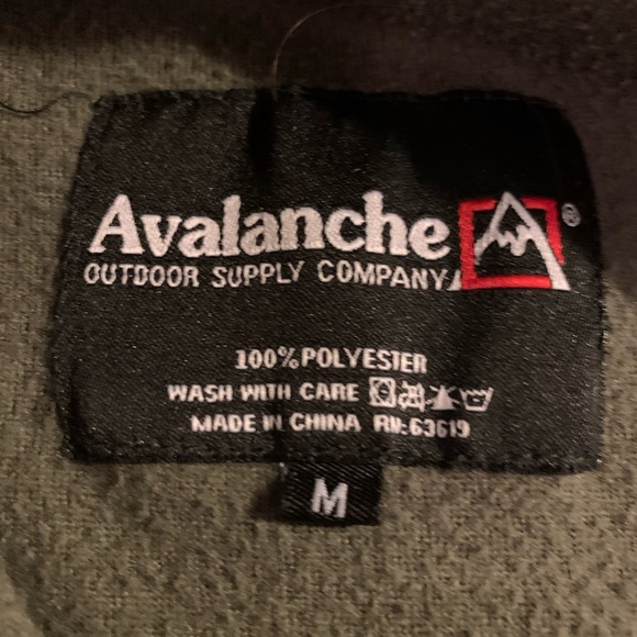 Avalanche Green Fleece Quarter-Zip - Medium - Picture 2 of 3